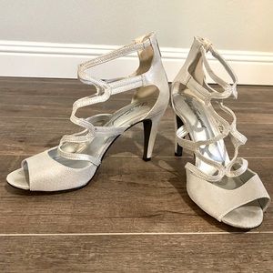 Lulu Townsend silver heels